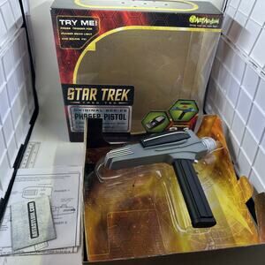 Star Trek Original Series Classic Art Asylum TOS Phaser W Manual Inserts Tested